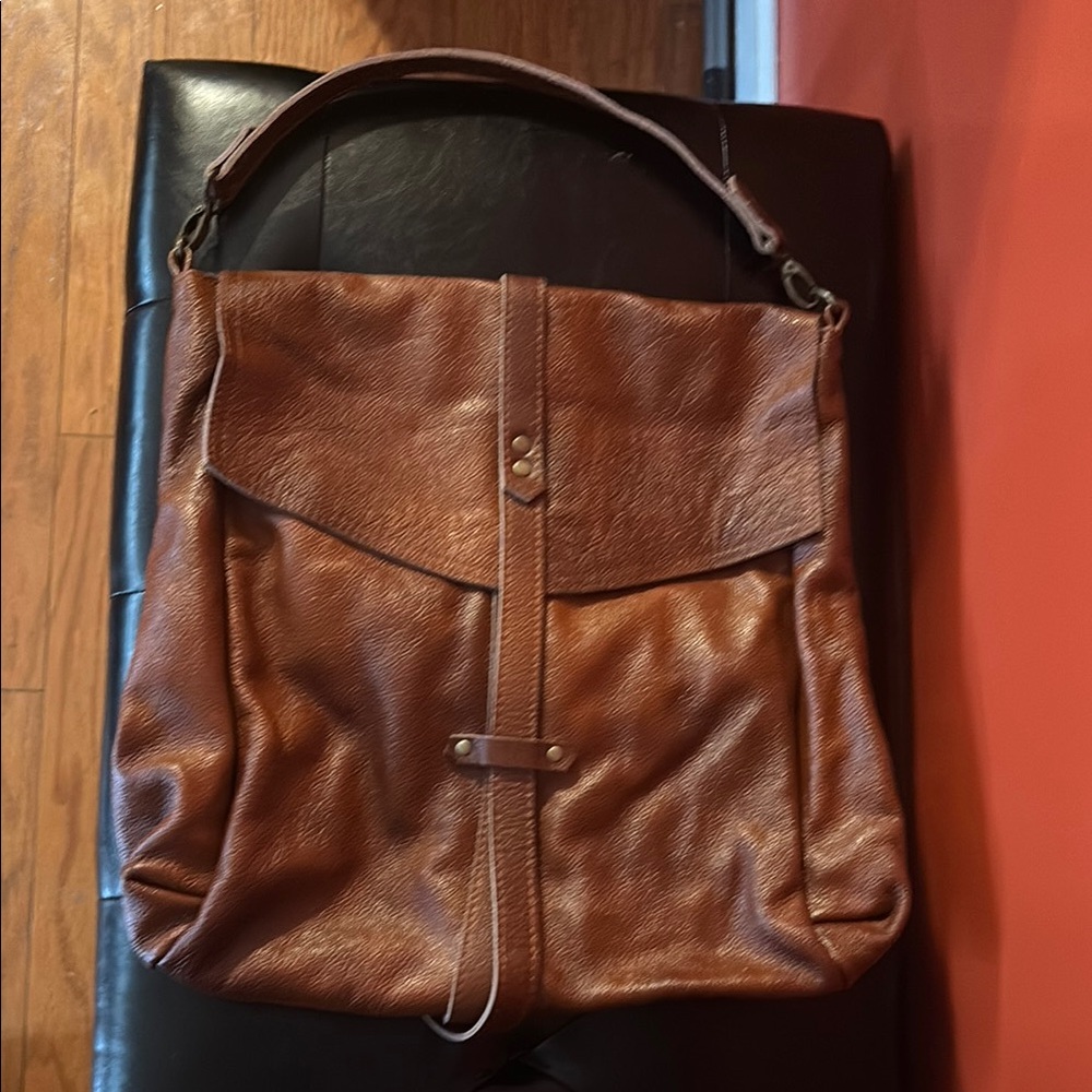 Brown Leather Shoulder Bag